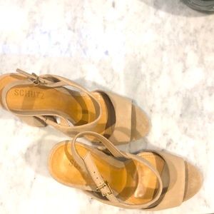 Schultz chunky heel sandal Size 9
